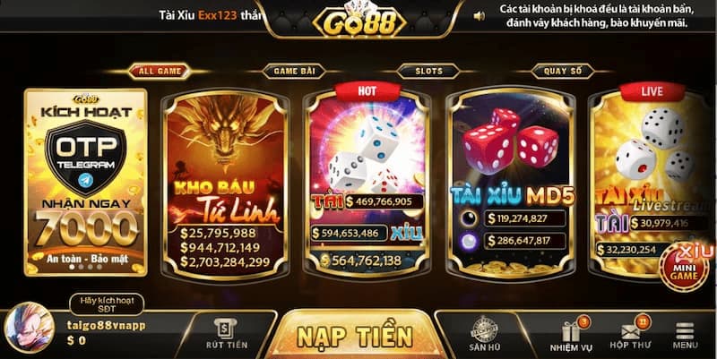 Mẹo chơi Tài xỉu livestream Go88 Mẹo chơi Tài xỉu livestream Go88
